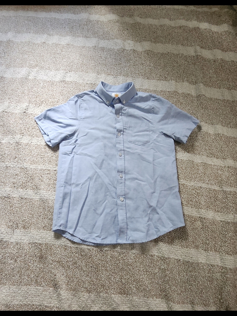 OtterBox Light Blue Short-Sleeve Button-Down Polo Shirt